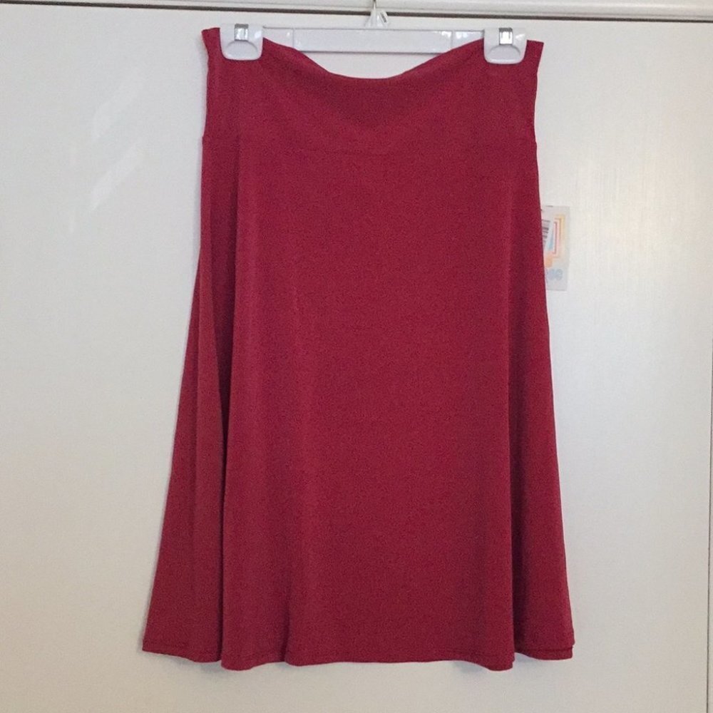 M LuLaRoe‎ Azure Skirt Solid F04 16